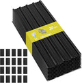 Metal Roofing Panels - 20 Pcs Corrugated Pergola Roofing Panels Heavy Duty Waterproof Tin Roof Materials for Shed Gazebo Garages Patio Siding 60.6x17.7in, Black