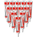 Red Devil 0445 Duraguard Kitchen & Bath Siliconized Acrylic Caulk, 5.5 oz. Squeeze Tube, Clear, 12 Pack, Made in USA