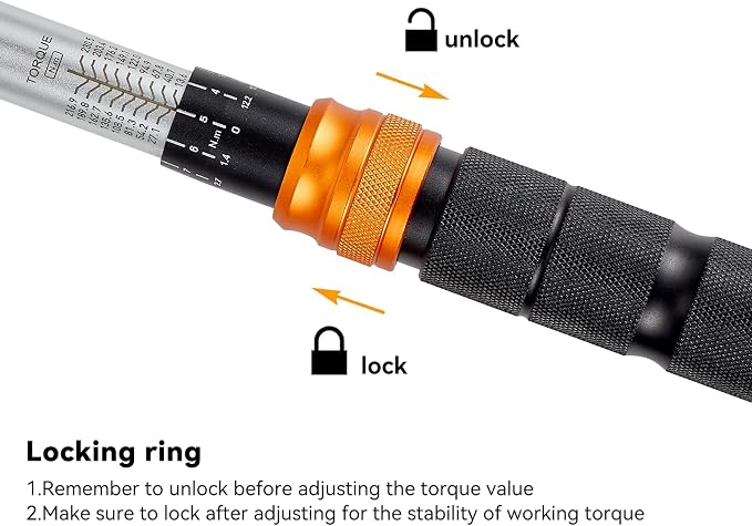 Auto Torque Lug Wrench Set, 1/2-Inch Drive, 10-170 ft-lb | Portable Tire Change Kit with Wheel Sockets, 6-Piece