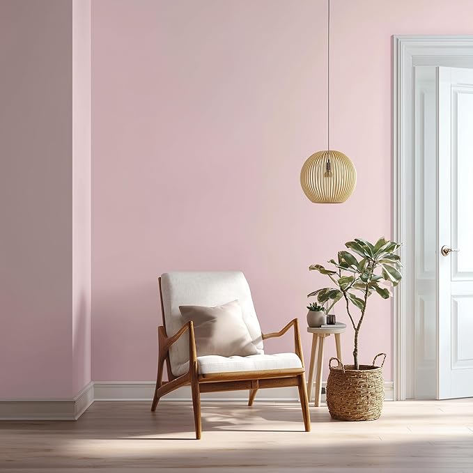 EVOLVE Paint & Primer: Environment-friendly, Low Sheen with One-coat Coverage for Interior & Exterior surfaces (Posy Pink, 1-Gallon)