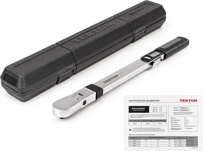 TEKTON 3/8 Inch Drive 72-Tooth Split Beam Torque Wrench (20-100 ft.-lb.) | TRQ62103