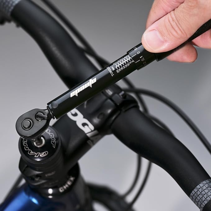 EPAuto Hex/Torx Bit Socket Extension Bar Bicycle Maintenance Kit, Black | Bike Tool 1/4 Inch Drive Click Torque Wrench Set (2 to 20 Nm), Hex/Torx