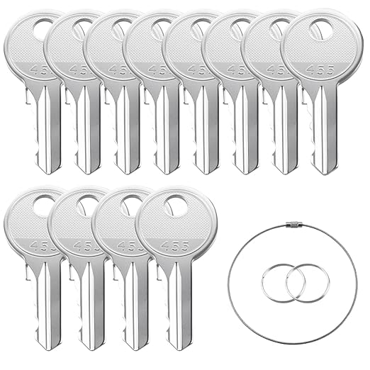455 12PCS Equipment Ignition Keys Compatible with New Genie Lifts Skyjack Lifts Boom Lifts Scissor JLG Snorkel