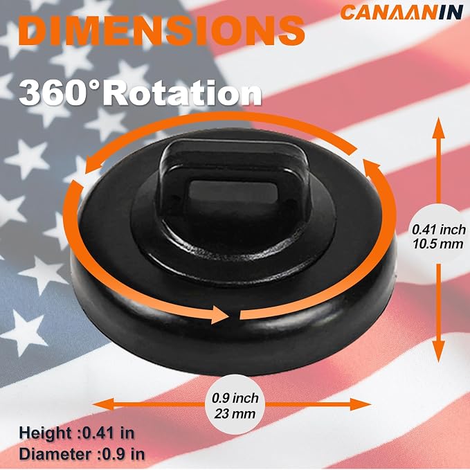 Magnet Zip Tie Mount Magnetic Cable Tie Mount Clips Holder Strong Wire Cable Holder Mount Wire Base Management for Home Office Marine Electrical Wiring (D23 5Pcs)