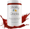 Chalky Chicks 32 Fl Oz Matte Poison Apple (Dark Red) Chalk Paint for Furniture Without Sanding - No Prep Furniture Paint No Sanding All in One for Crafts, Walls, Cabinet, Metal, Dresser, Farmhouse