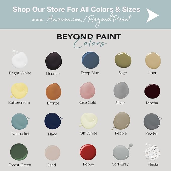 Beyond Paint All-in-One Refinishing Paint, No Sanding, Matte Finish for Cabinets, Countertops, Furniture and Doors, 1 Pint, Buttercream