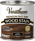 Varathane Premium Fast Dry Wood Stain | 1 Hour Dry Time | 1 Coat Color | Interior Wood Stain | Furniture, Cabinets, Doors, Trim | Half Pint | Dark Walnut