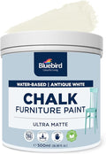 BLUEBIRD Chalk Furniture Paint - 500 ML / 16.9 fl oz for Furniture, Home Décor, Cabinets, and More (Antique White)