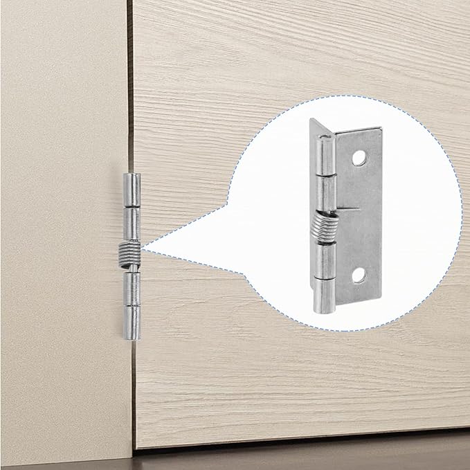 Spring Hinge Self Opening Hinge 2" Length Stainless Steel Door Hinge - Pack of 4