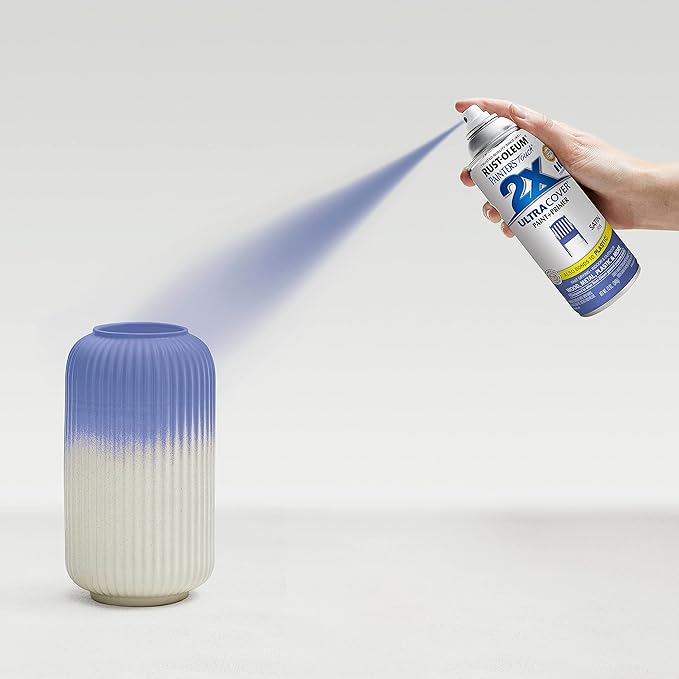 Rust-Oleum 383202 Painter's Touch 2X Ultra Cover Spray Paint, 12 oz, Satin Iris