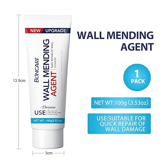 BONCART Spackle Wall Repair Kit,Drywall Repair kit,Wall Mending Agent Putty with Scraper,Plaster Wall Repair Paste for Wall Crack/Nail Hole/Graffiti,Wall Surface