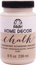 FolkArt Home Decor Chalk Furniture & Craft Paint in Assorted Colors, 8 ounce, Whispering Wheat