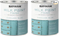 Rust-Oleum 331050-2PK Milk Paint Finish, Quart, Highland Blue, (Pack of 2)