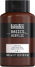 Liquitex BASICS Acrylic Paint, 400ml (13.5-oz) Bottle, Burnt Umber