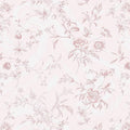 Ismoon Floral Wallpaper Peel and Stick Pink Stick on Wall Paper Vintage French Contact Paper for Cabinet Textured Removable Self Adhesive Wallpaper Vinyl Roll Shelf Deco, 17.3x393in