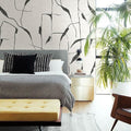 RoomMates RMK12210M Nikki Chu Off White and Charcoal Black Ivory Coast Peel and Stick Wall Mural