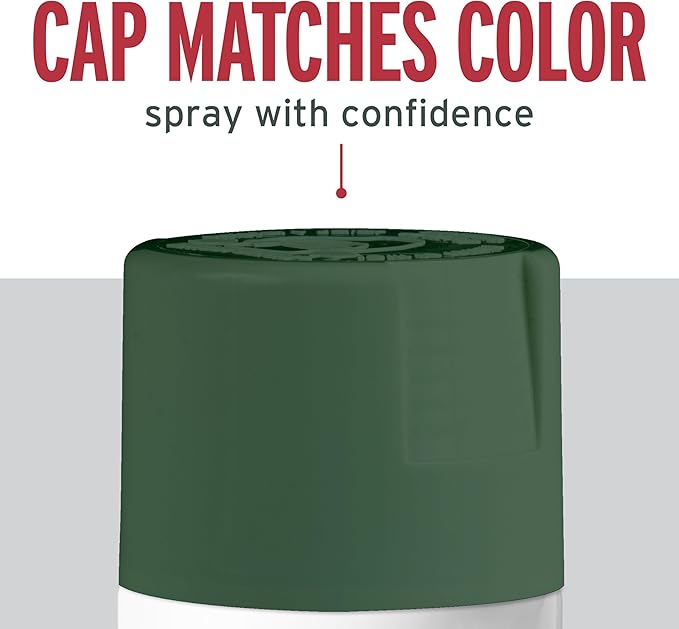 Rust-Oleum 369192-6PK Stops Rust Spray Paint, 12 oz, Satin Earthy Green, 6 Pack