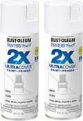 Rust-Oleum 334048-2PK Painter's Touch 2X Ultra Cover Spray Paint, 12 oz, Gloss White, 2 Pack