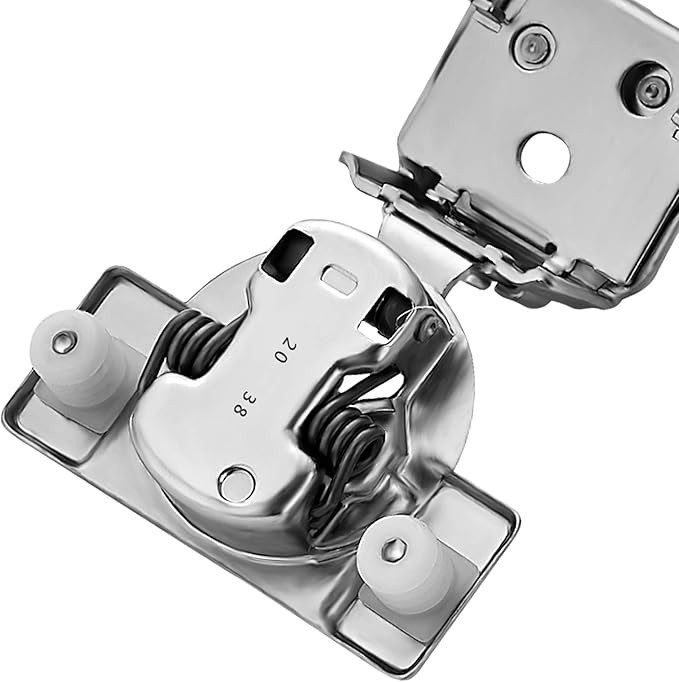 Ravinte 30 Pack 15 Pairs 1-1/4 inch Overlay Soft Close Hinges for Kitchen Cabinet Hinges Satin Nickel Hidden Hinges Stainless Steel Concealed Hinge self Closing