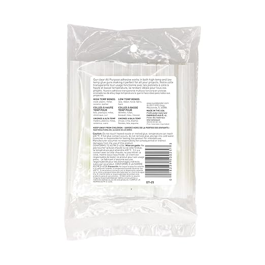 Surebonder All Purpose Mini-Size Hot Glue Sticks for Crafts, Repairs & DIY Projects - 4-Inch Length 0.27 Inch Diameter, 25 Pack, Clear
