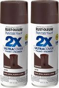 Rust-Oleum 334066-2PK Painter's Touch 2X Ultra Cover Spray Paint, 12 oz, Satin Espresso, 2 Pack