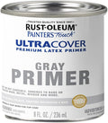 Rust-Oleum Brush On Paint 1980730 Painter's Touch Latex, Half Pint, Flat Gray Primer, 8 Fl Oz (Pack of 1)