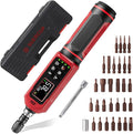 ±1% Accuracy, Digital Torque Screwdriver, 1.5-88.5in-lbs/0.15-10Nm | 1/4'' Drive Inch Pound Torque Screwdriver Electrician, LED, Buzzer, Vibration, 9 Preset Mode 5 Units for Bike, Gunsmithing