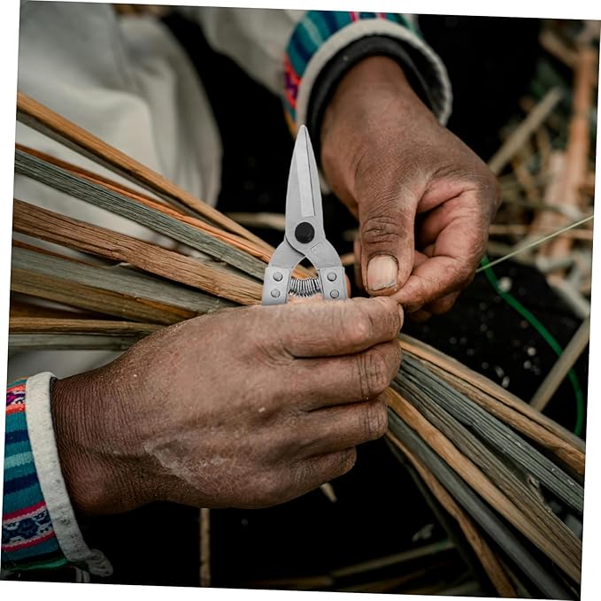 Operitacx Chair Weaving Tool 7.5 Inch Wicker and Rattan Weaving Pry Knife Scissors for Basket Making and Rattan Repair Craft Supplies