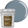 EVOLVE Interior Paint & Primer, Eggshell (Slate Blue), 5 Gallon – One-Coat Coverage, Excellent Hide, Low VOC, Low Odor, Washable Paint for Walls, Doors & Trim