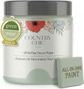 Country Chic All-in-One Chalk Paint for Furniture, Cabinets, Home Decor, Eco-Friendly, Matte Finish, Built-In Primer & Top Coat for Wood, Metal - No Wax Needed (Happy Hour (Mint Green), Sample (4 oz)) -