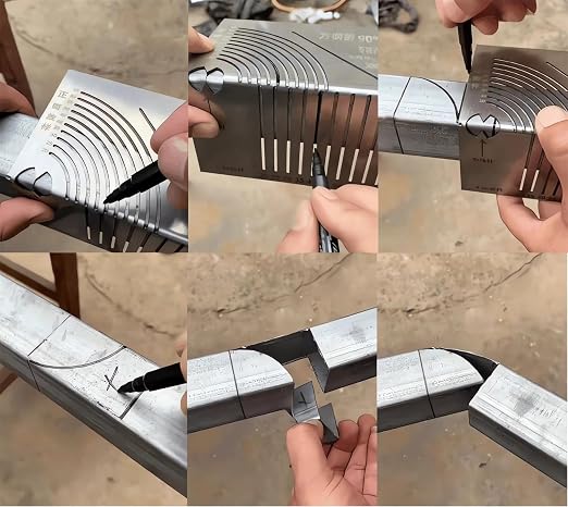 Precisionflex Angle & Arc Marking Tool 2025 - New Square Steel Pipe Bend Welding Guide for Cutting - Small