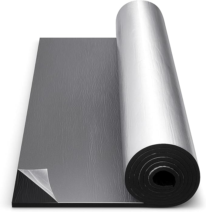 47" x 96" Thermal Sound Deadening (10MM 394MIL) Automotive Heat Shield Reflective Insulation Mat Vehicle Car Truck SUV RV Engine Bay: Firewall Noise Reduce Heavy Duty Self-Adhesive DIY