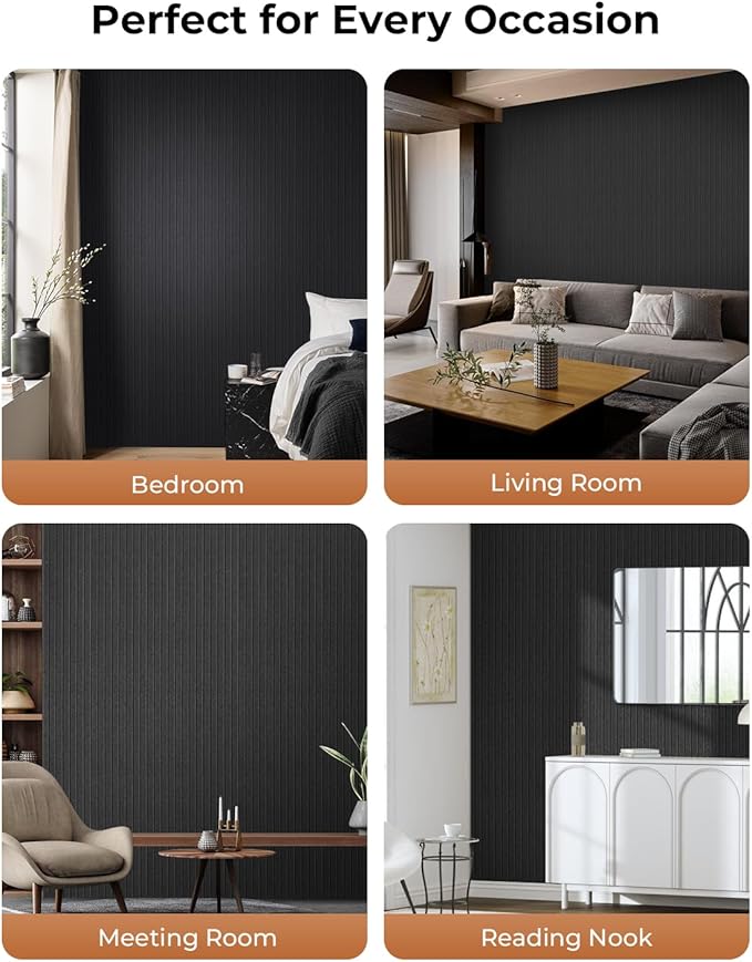 SODOCT 12 Pack Large Acoustic Panels, 47.2" X 23.6" X 0.4" Sound Proof Panels for Walls, High Density Sound Absorbing Panels for Home Studio & Office, Black
