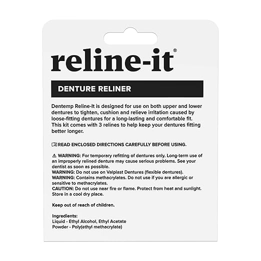 Dentemp Denture Reline Kit Value Pack - Advanced Formula Reline It Denture Reliner - Denture Kit to Refit and Tighten Dentures for Both Upper & Lower Denture (3 Pack (9 Relines))