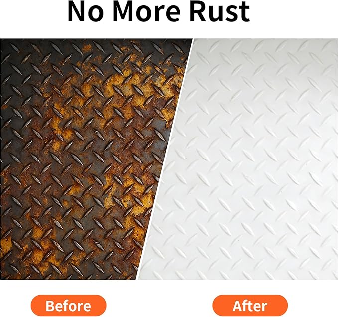 6.35 Fl Oz White 2-in-1 Rust Inhibitor & Touch Up Paint, UV Resistant Coating for Metal & Automotive Chassis