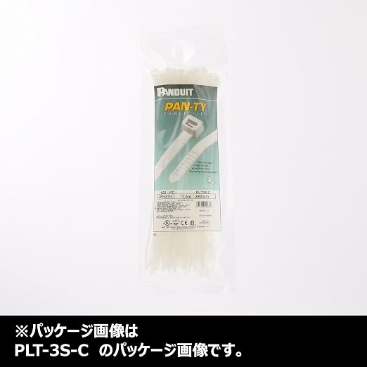 Panduit PLT1.5M-M Locking Cable Tie, Miniature, Nylon 6.6, 5.6-Inch Length, Natural (1,000-Pack)