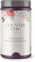 Country Chic All-in-One Chalk Paint for Furniture, Cabinets, Home Decor, Eco-Friendly, Matte Finish, Built-In Primer & Top Coat for Wood, Metal - Opulence (Purple) - Quart 32 oz (950 ml)
