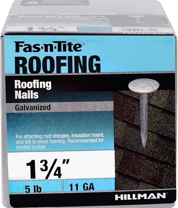 Hot Dipped Galvanized Roofing Nails (1-3/4") - 5lb Box
