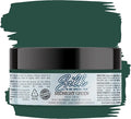 Dixie Belle Silk All-in-One Mineral Paint - Midnight Green (4oz) - Deep Blue Green Water Based Built-In Primer + Topcoat for Wood + Metal - Furniture Paint - Low Reflective Finish