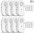 Sanjie Door Alarms When Opened,Door Window Alarm Sensors for Kids Safety/Home Security/Pool/Garage/Dementia/Toddler/Travel Security,Easy to Install,Volume Control/Loud Alert,Long Battery Life,8 Pack