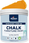 BLUEBIRD Chalk Furniture Paint - 500 ML / 16.9 fl oz for Furniture, Home Décor, Cabinets, and More (Honeybee)