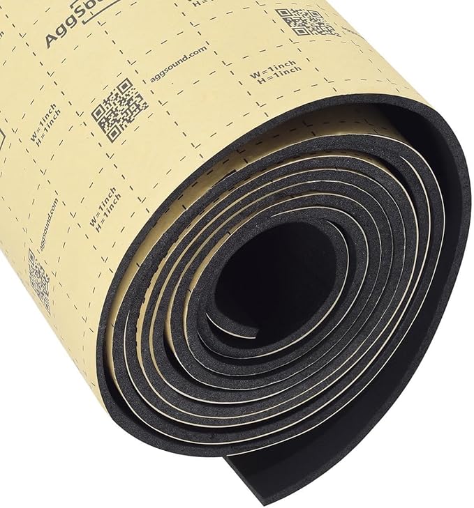 Sound Deadening Mat 157mil(4 mm) 107.64sqft - Car Sound Deadening Material Closed Cell Foam - Heat Insulation PE Foam Sound Deadener Material & Heat Barrier