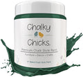 Chalky Chicks 16 Fl Oz Matte Shamrock (Dark Green) Chalk Paint for Furniture Without Sanding - No Prep Furniture Paint No Sanding All in One for Crafts, Walls, Cabinet, Metal, Dresser, Farmhouse