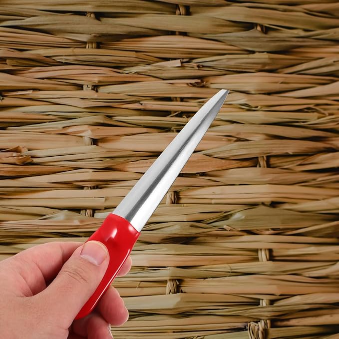 Operitacx Rattan Basket Weaving Tool Set 7.4 Inch Hand Tools with Prying Knife for Cane Webbing and Wicker Repair Kit Basket Making Supplies