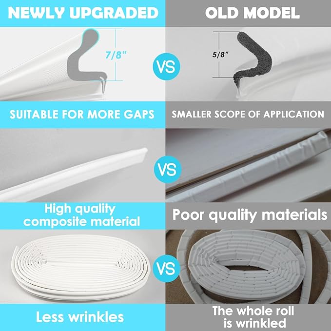 40FT Kerf Weather Stripping Door Seal Sound Proof Weather Strips Seal Strip for Front Door Frame Soundproofing Exterior Door Insulation Gasket (with 4 Door Corner Seals)