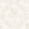 Ismoon Floral Peel and Stick Wallpaper Vintage Beige Contact Paper Boho Watercolor Damask Wall Paper Textured Removable Self Adhesive Vinyl Wallpaper for Cabinet Bedroom Wall Decor, 17.3x590in