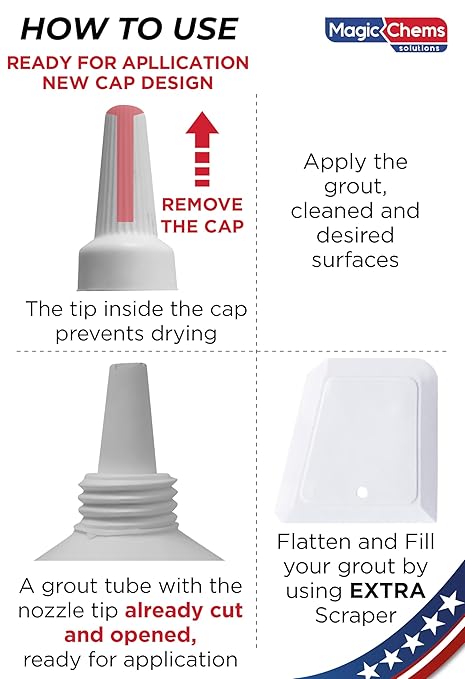 Tile Grout Repair, Beige 8.8 oz/250gr. Fast Drying Grout Repair Kit, Grout Filler Tube Repair Kit, Tile Grout Paint, Grout Sealer Restore and Renew Bathroom Floor, Tile Gaps, Joints, Lines