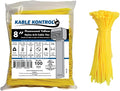 Kable Kontrol Fluorescent Yellow Zip Ties 8 Inch 100 Pcs, 50 Lbs Tensile Strength, Self-locking Nylon Colored Cable Ties Wire Wraps for Indoor or Outdoor Use… | Nylon Plastic, Self Locking, UL Listed, Indoor Use
