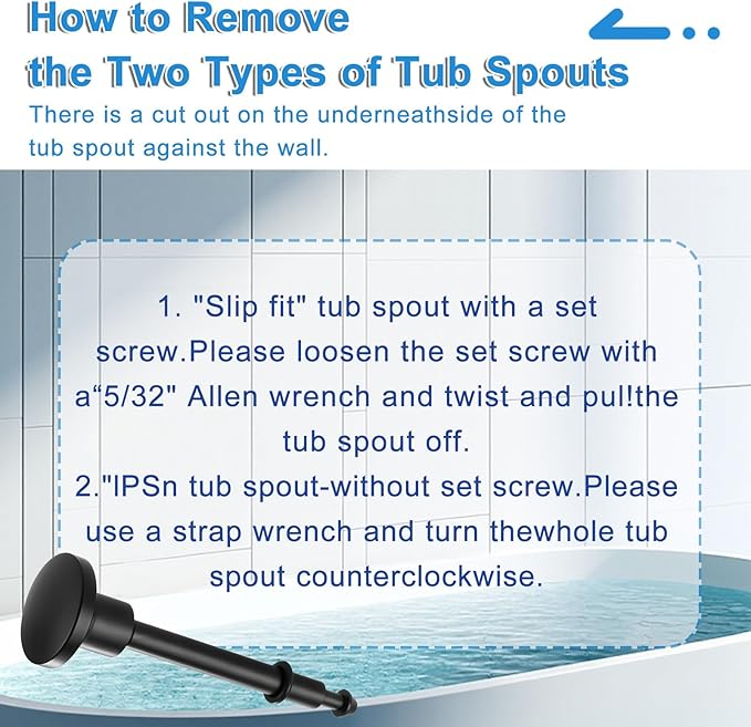2 Set Tub Spout Diverter Repair Kit, Bathroom Shower Bathtub Leaky Faucet Repair Replacement Parts, with 2 Diverter Valve Stems, 2 Cup Seals and 2 Gates (Matte Black)