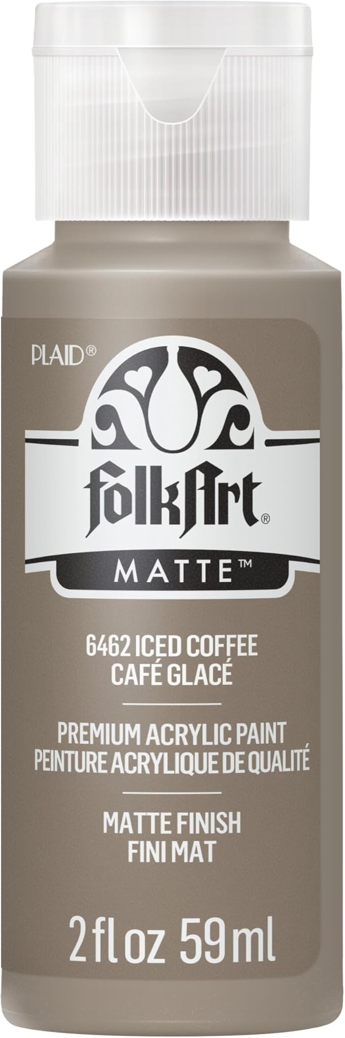 FolkArt Acrylic Paint in Assorted Colors (2 oz), , Iced Coffee
